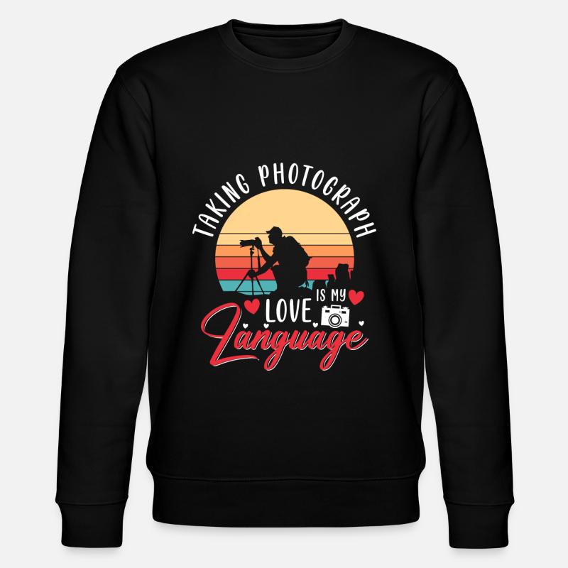 Camera Photo Image - Stanley/Stella CHANGER Unisex Organic Sweatshirt - black