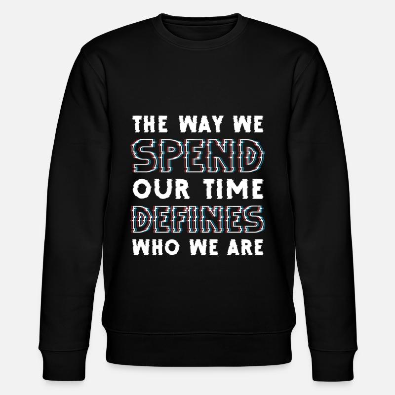 Zeit Symbol Form - Stanley/Stella Unisex Bio-Sweatshirt CHANGER  - Schwarz
