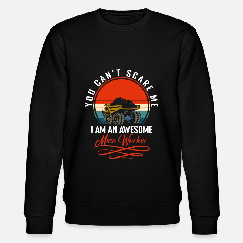 Coal Workers Occupation Treasures - Stanley/Stella CHANGER Unisex Organic Sweatshirt - black