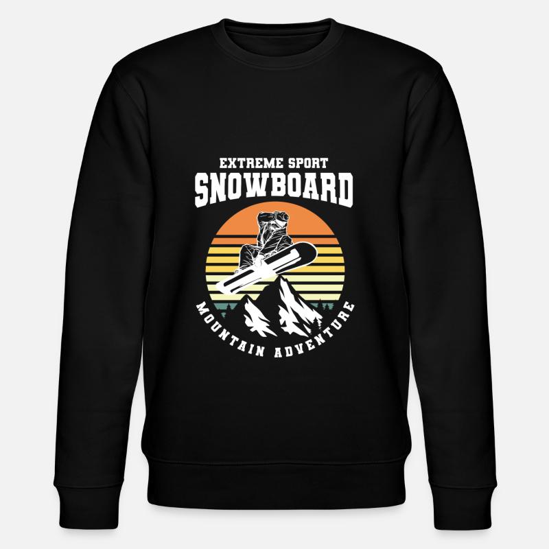 Snowboard Sports d’hiver - Sweat bio CHANGER Stanley/Stella Unisexe - noir