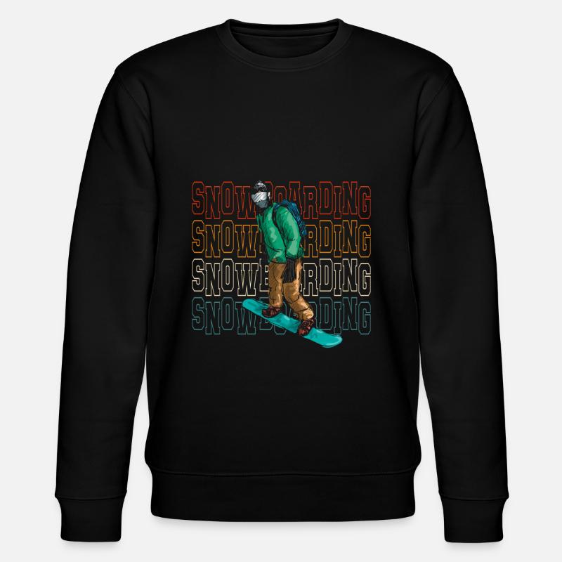 Snowboarding Ski - Stanley/Stella CHANGER Unisex Organic Sweatshirt - black