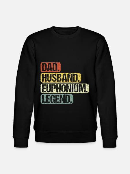 Euphonium Euphonist Dad Proverbs Funny - Stanley/Stella CHANGER Unisex Organic Sweatshirt - black