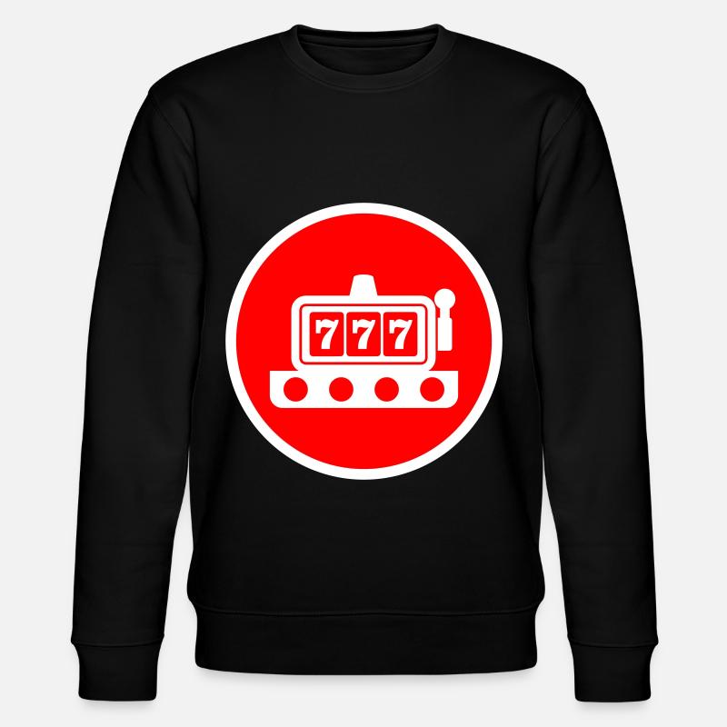 Einarmiger bandit Kreis - Stanley/Stella Unisex Bio-Sweatshirt CHANGER  - Schwarz