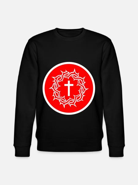 Dornenkrone Jesus icon - Stanley/Stella Unisex Bio-Sweatshirt CHANGER - Schwarz