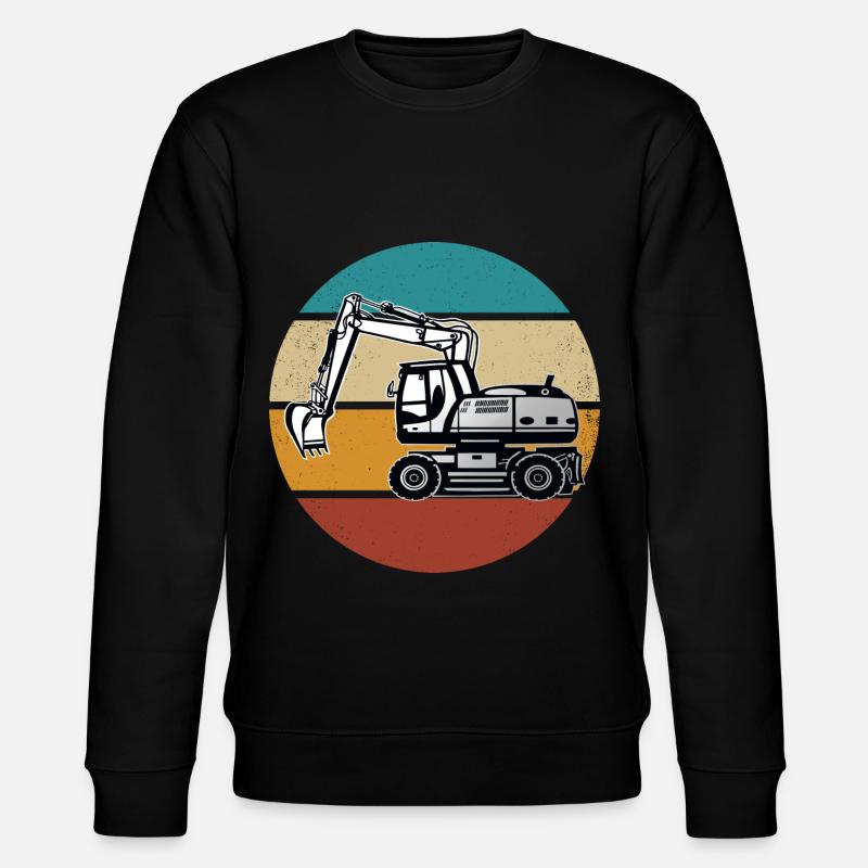 Excavator - Stanley/Stella CHANGER Unisex Organic Sweatshirt - black
