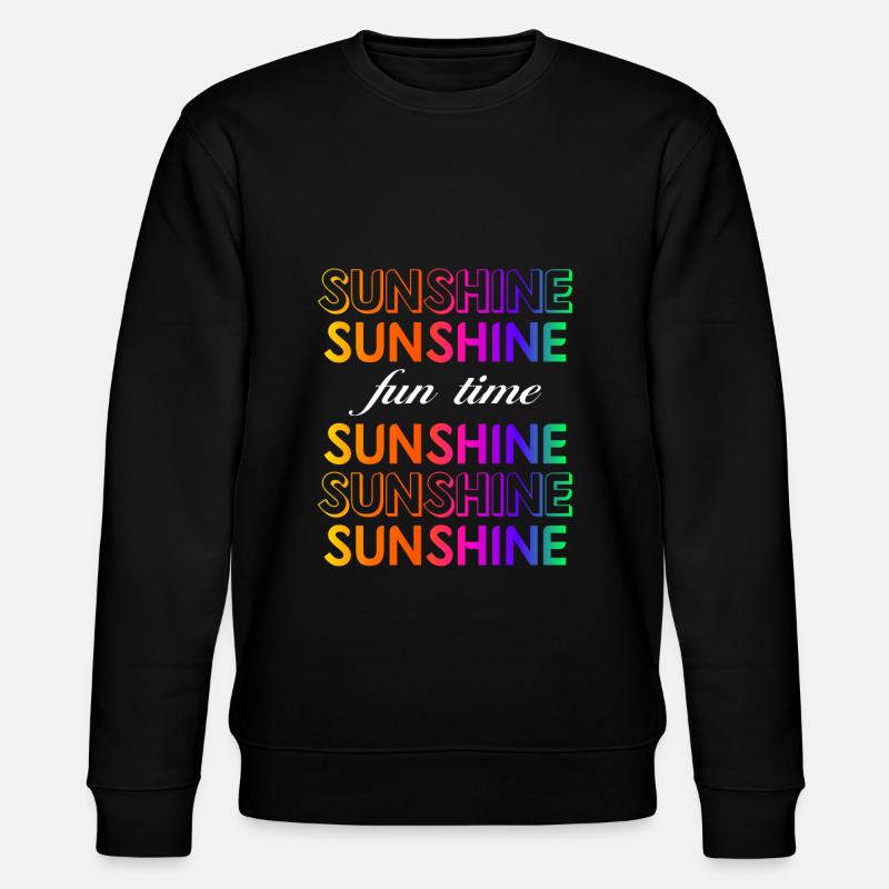 Sunshine - Stanley/Stella Unisex Bio-Sweatshirt CHANGER  - Schwarz