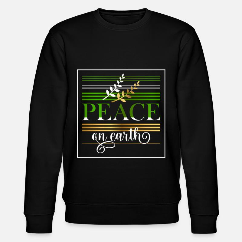 Paix sur terre - Sweat bio CHANGER Stanley/Stella Unisexe - noir