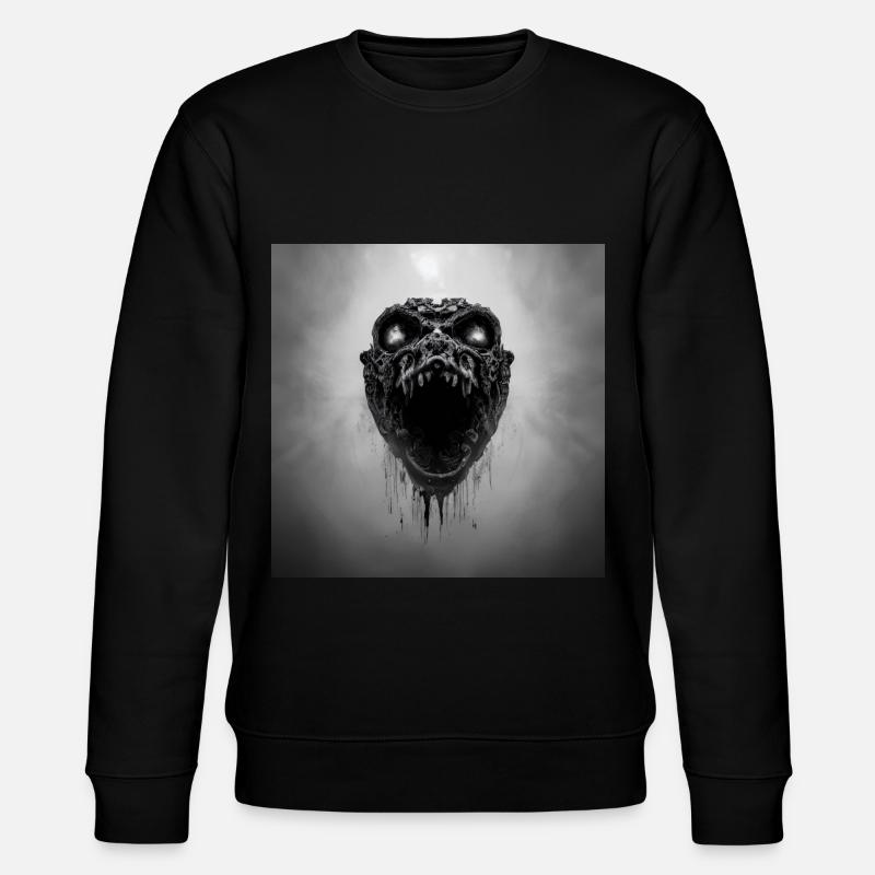 Schlangenschädel - Stanley/Stella Unisex Bio-Sweatshirt CHANGER  - Schwarz
