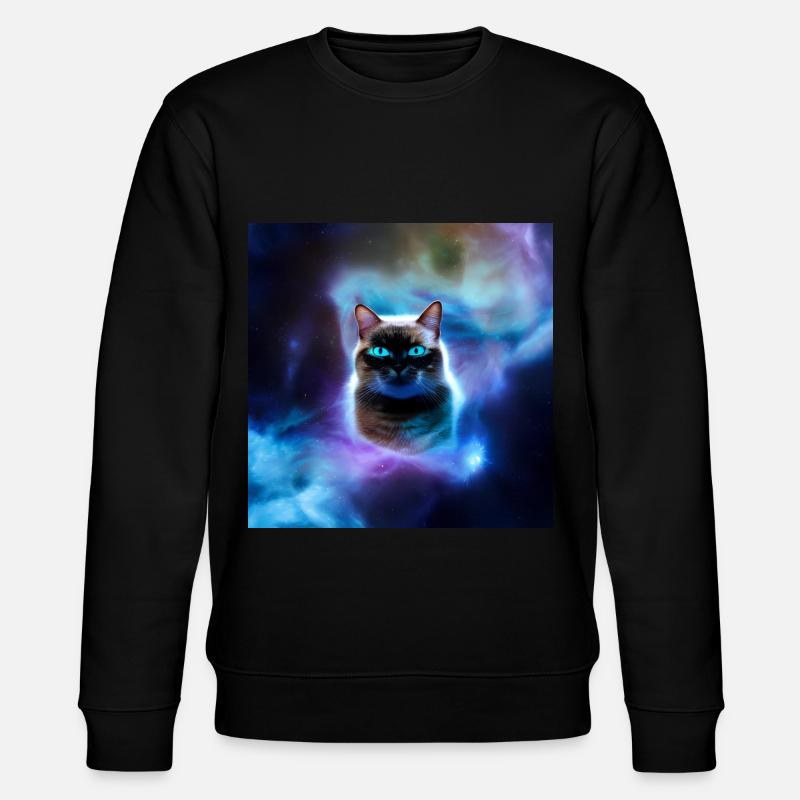 Chat dans l’espace - Sweat bio CHANGER Stanley/Stella Unisexe - noir