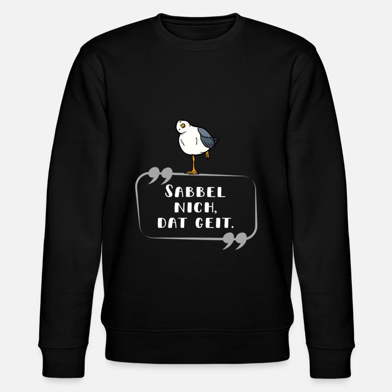 Sabbel nich hell - Stanley/Stella Unisex Bio-Sweatshirt CHANGER  - Schwarz