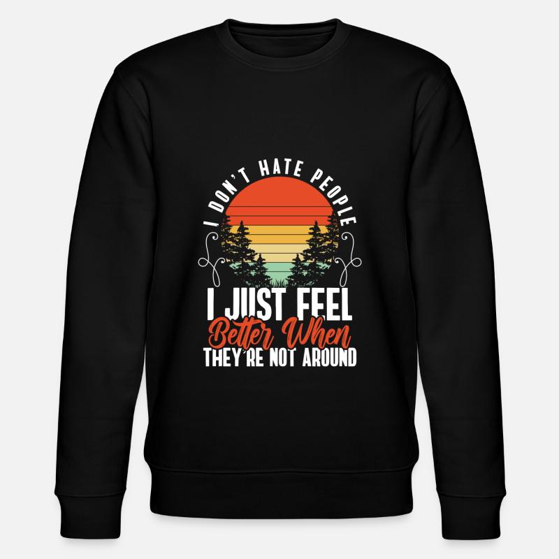 Hate Man Misanthropy - Sweat bio CHANGER Stanley/Stella Unisexe - noir