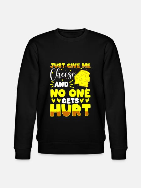 Cheese Milk Parmesan Fat - Stanley/Stella CHANGER Unisex Organic Sweatshirt - black