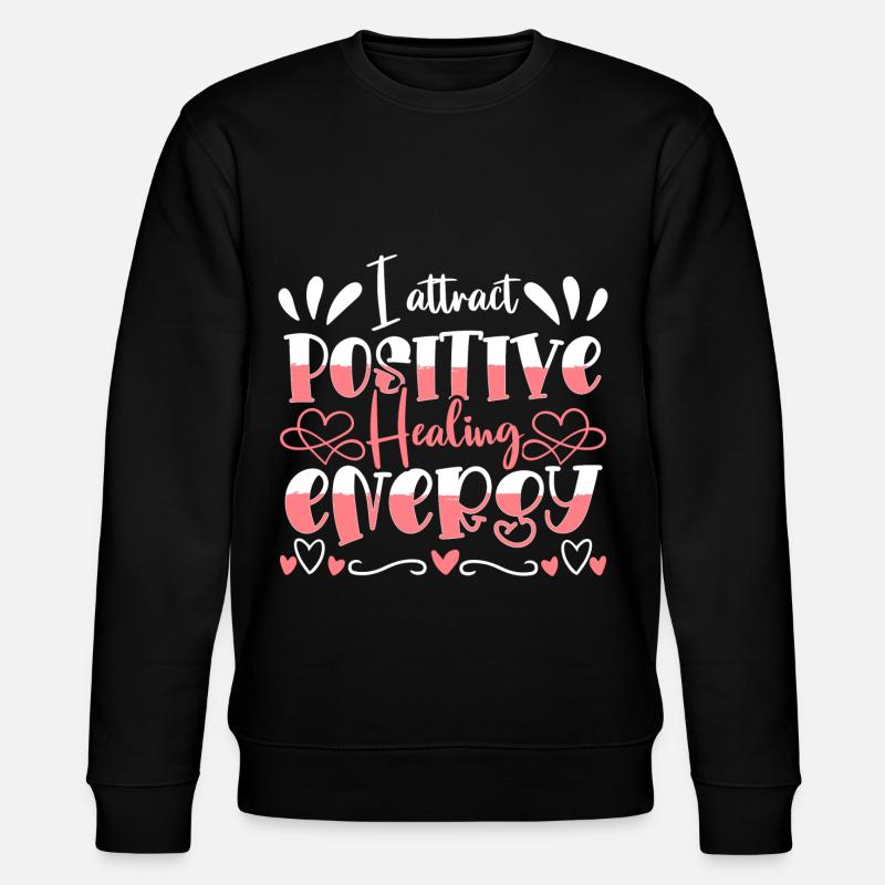 Motivation Optimistisch Meditation Selbstliebe - Stanley/Stella Unisex Bio-Sweatshirt CHANGER  - Schwarz