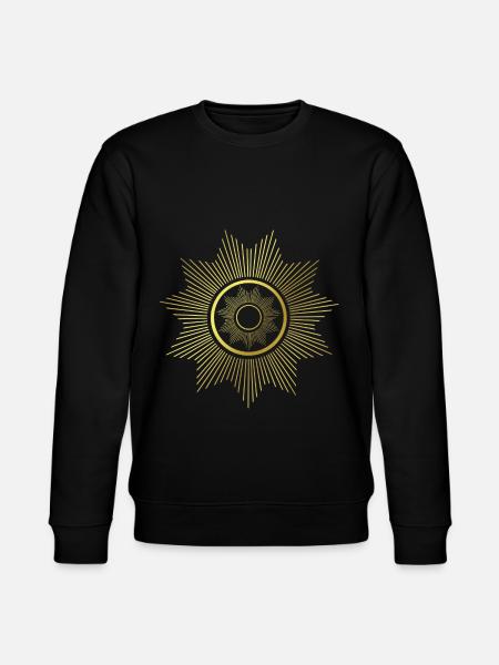 Rays - Graphics - Graphic Design - Geometry - Stanley/Stella CHANGER Unisex Organic Sweatshirt - black