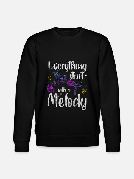 Music, Passion, Singing, Singing - Stanley/Stella CHANGER Unisex Organic Sweatshirt - black