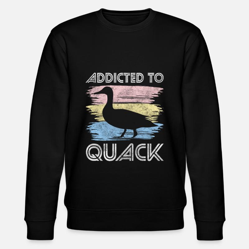 Ducks, Rubber Ducks, Waterfowl - Stanley/Stella CHANGER Unisex Organic Sweatshirt - black