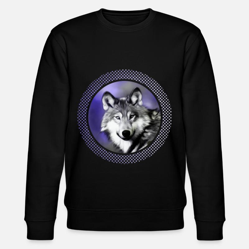 Loup - Sweat bio CHANGER Stanley/Stella Unisexe - noir