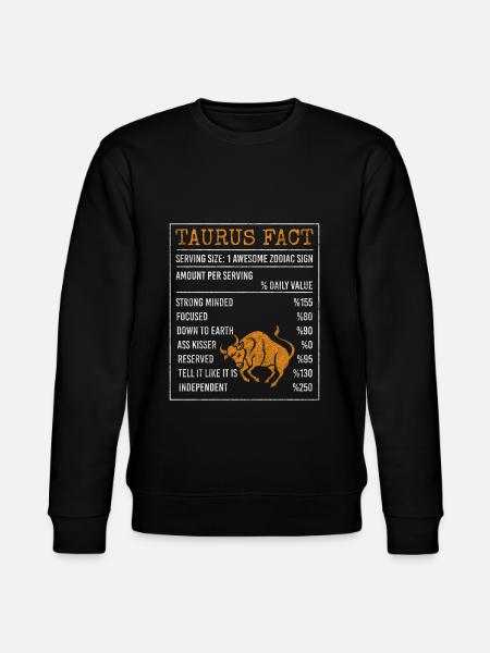 Taurus Zodiac April constellation - Stanley/Stella CHANGER Unisex Organic Sweatshirt - black