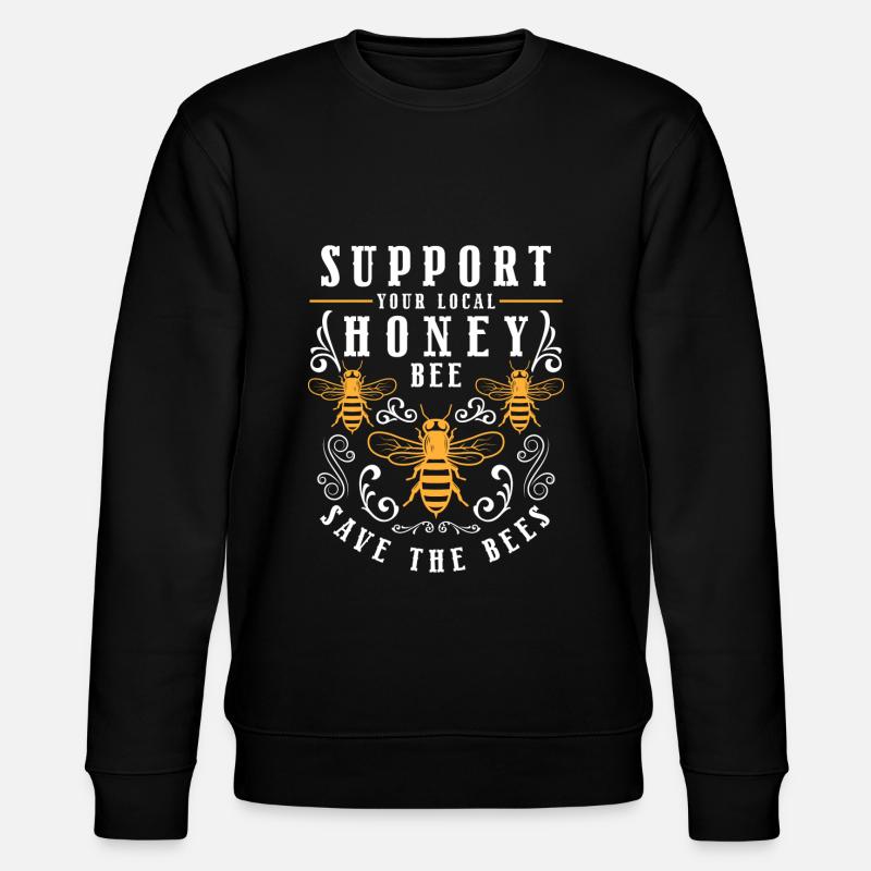 Abeilles mellifères sucrées - Sweat bio CHANGER Stanley/Stella Unisexe - noir
