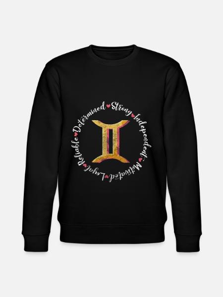 Gemini May Date of Birth - Stanley/Stella CHANGER Unisex Organic Sweatshirt - black