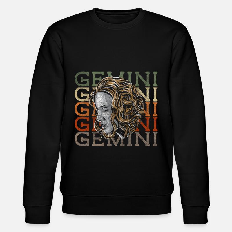 Zwillinge Astrologie Juni Geburtsdatum - Stanley/Stella Unisex Bio-Sweatshirt CHANGER - Schwarz