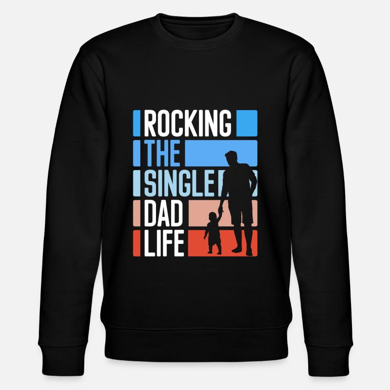 Single Relationship Single Lonely - Stanley/Stella CHANGER Unisex Organic Sweatshirt - black
