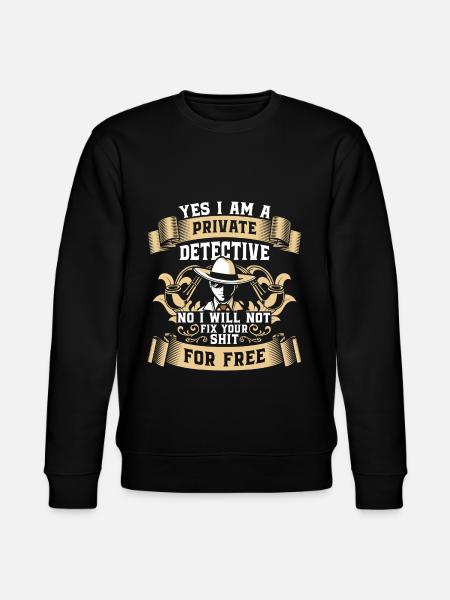 Detective Magnifier Inspector Snooper - Stanley/Stella CHANGER Unisex Organic Sweatshirt - black