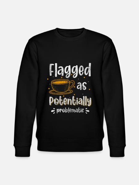 Problems Fun Satire Positive - Stanley/Stella CHANGER Unisex Organic Sweatshirt - black