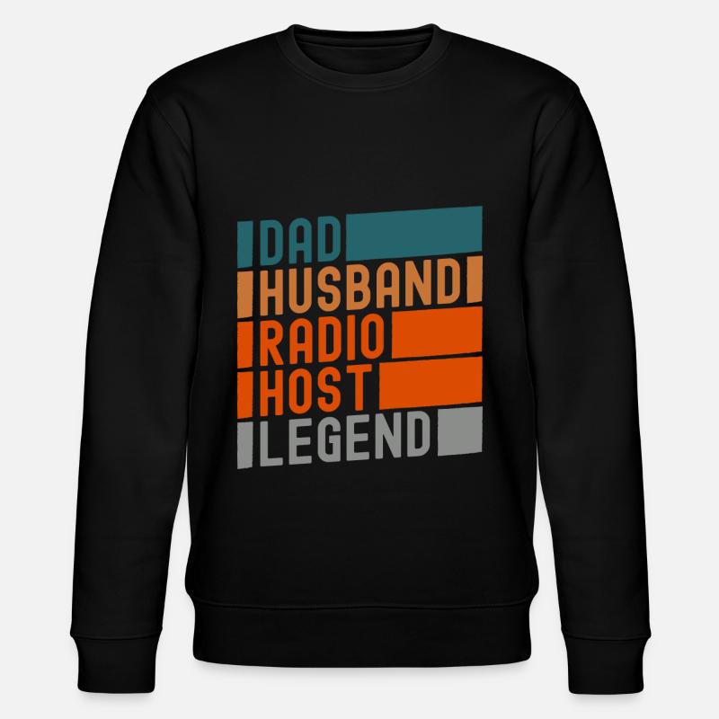 Podcast Podcaster Microphone Cassette - Stanley/Stella CHANGER Unisex Organic Sweatshirt - black