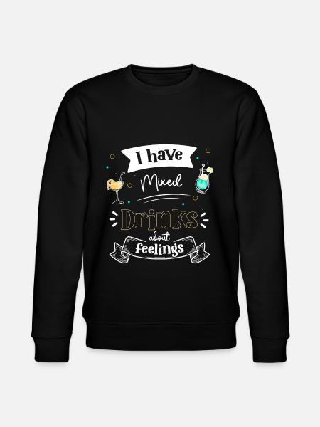 Cocktail Alcohol Bottle - Stanley/Stella CHANGER Unisex Organic Sweatshirt - black
