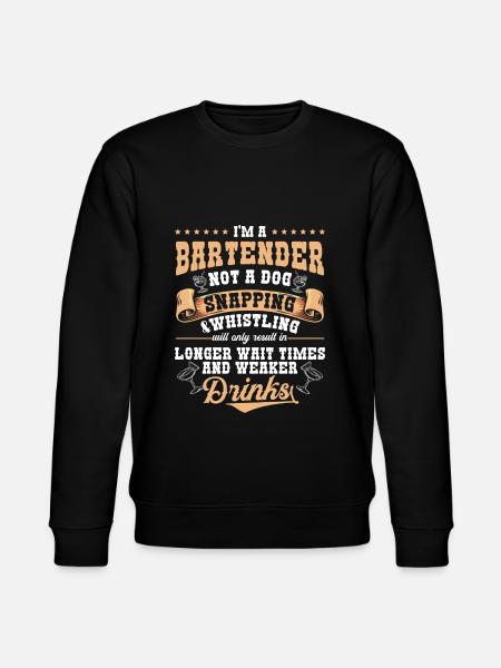 Cocktail Mixer Mixer Bottle - Stanley/Stella CHANGER Unisex Organic Sweatshirt - black