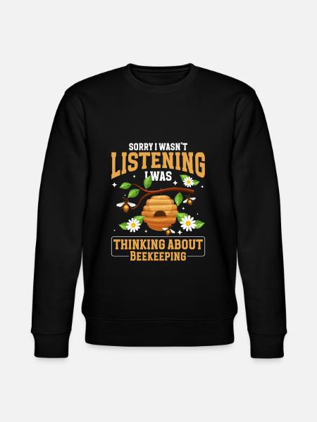 Honey Beekeeping Insect Breeding - Stanley/Stella CHANGER Unisex Organic Sweatshirt - black