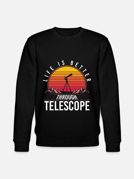 Universe Earth Solar System Science - Stanley/Stella CHANGER Unisex Organic Sweatshirt - black