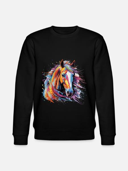 Cavallo, cavallo - Felpa ecologica unisex CHANGER di Stanley/Stella - nero