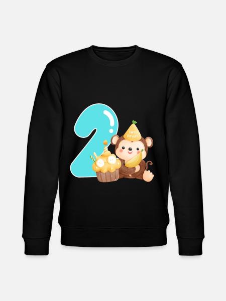 2nd birthday - Stanley/Stella CHANGER Unisex Organic Sweatshirt - black