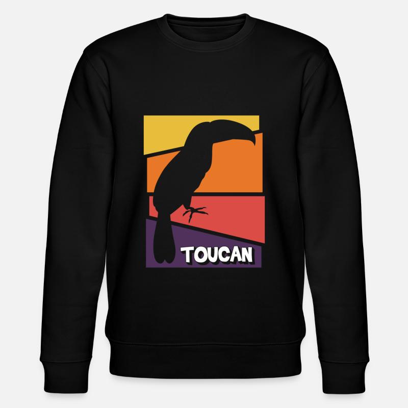 Jungle de vacances aux oiseaux - Sweat bio CHANGER Stanley/Stella Unisexe - noir
