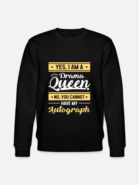 Queen Princess Attention Trouble - Stanley/Stella CHANGER Unisex Organic Sweatshirt - black