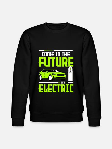 Electromobility Car Climate change - Stanley/Stella CHANGER Unisex Organic Sweatshirt - black