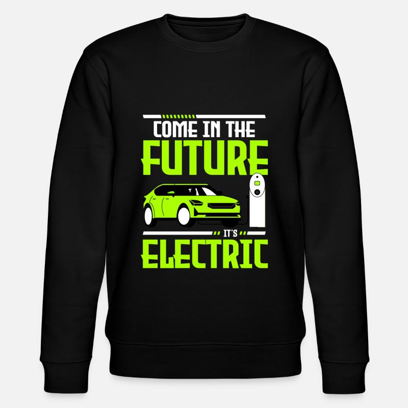 Electromobility Car Climate change - Stanley/Stella CHANGER Unisex Organic Sweatshirt - black