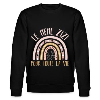 Le même zizi pour toute la vie humour EVJF cadeau - Sweat bio CHANGER Stanley/Stella Unisexe - noir - Devant - Nik (191cm) & Marisol (170cm)