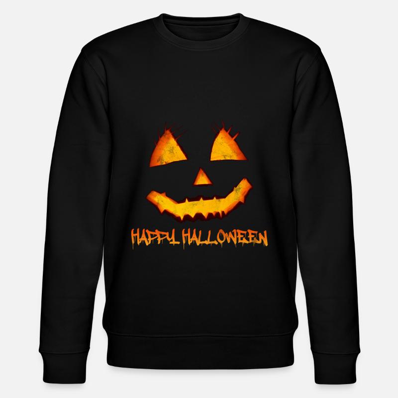 Citrouille Halloween - Sweat bio CHANGER Stanley/Stella Unisexe - noir