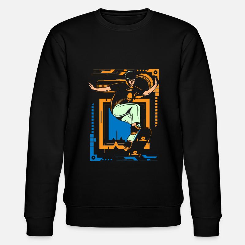 Cyborg Retro Japan Scifi - Stanley/Stella CHANGER Unisex Organic Sweatshirt - black