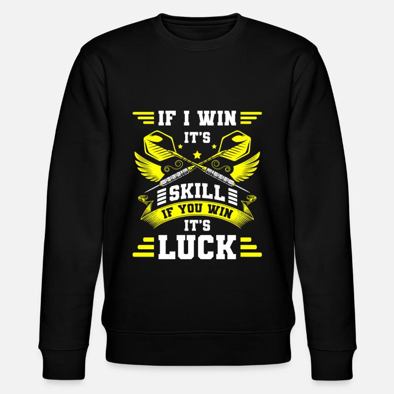 Dartscheibe Dartboard Bullseye - Stanley/Stella Unisex Bio-Sweatshirt CHANGER  - Schwarz