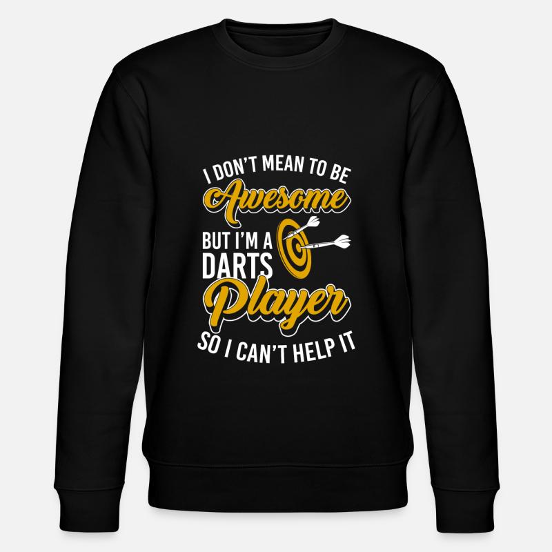 Dartscheibe Dartboard - Stanley/Stella Unisex Bio-Sweatshirt CHANGER  - Schwarz