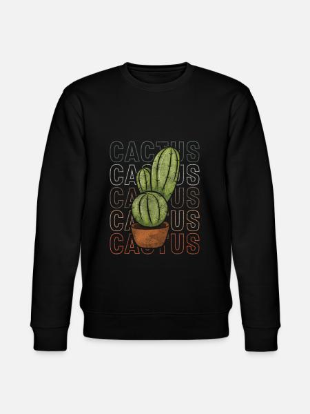 Cactus Sun Mexico Hug - Stanley/Stella CHANGER Unisex Organic Sweatshirt - black