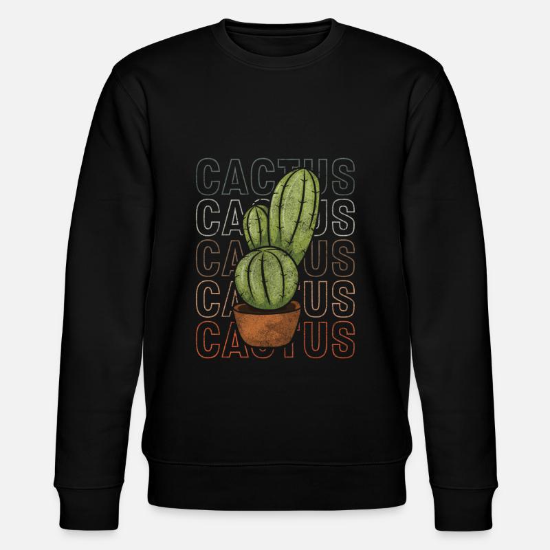 Cactus Sun Mexico Hug - Stanley/Stella CHANGER Unisex Organic Sweatshirt - black