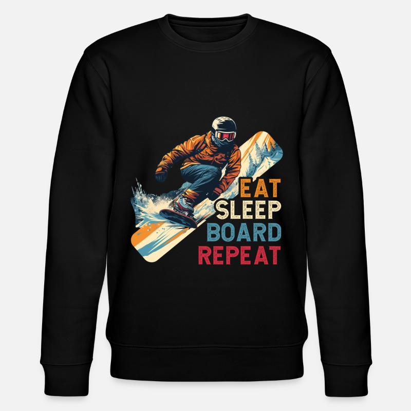 Snowboarding Snowboard Snowboarder - Sweat bio CHANGER Stanley/Stella Unisexe - noir
