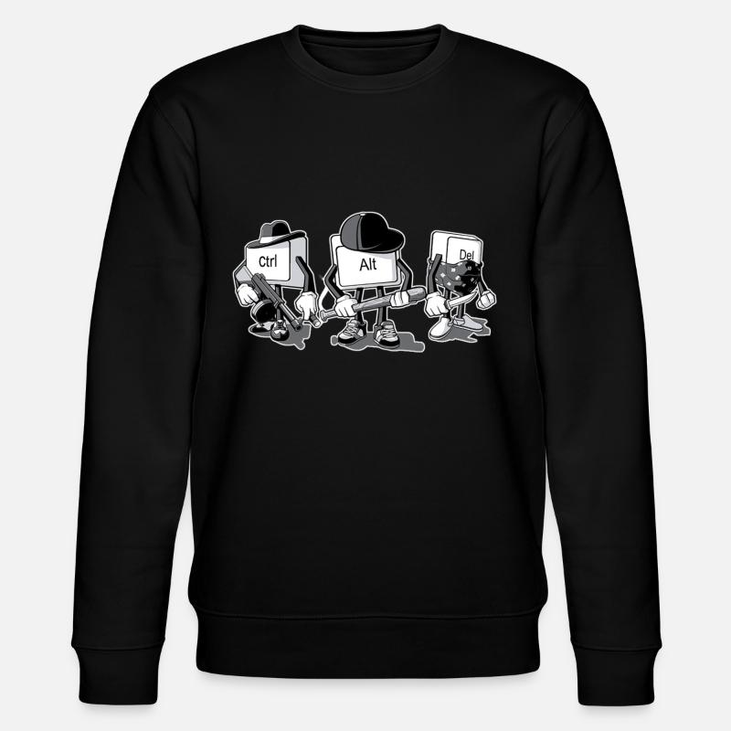 Computermafia - Stanley/Stella Unisex Bio-Sweatshirt CHANGER  - Schwarz