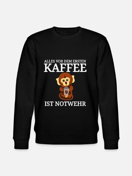 lustiger Kaffee Spruch Käffchen - Stanley/Stella Unisex Bio-Sweatshirt CHANGER - Schwarz
