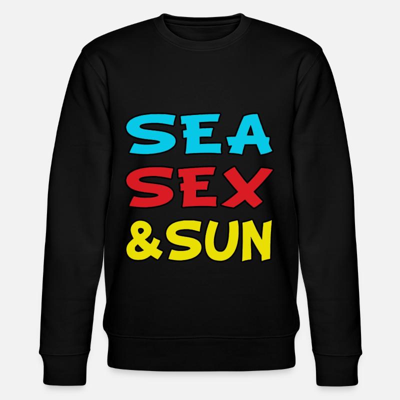 Seesex und Sonne - Stanley/Stella Unisex Bio-Sweatshirt CHANGER  - Schwarz